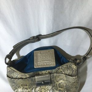 Pre owned Coach snake skin bag very cute bag and good condition